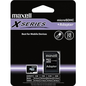 Maxell MicroSDHC 16GB CL4 + adaptér