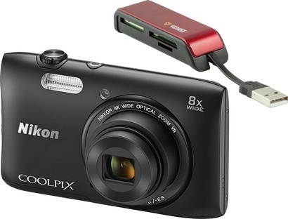 Nikon COOLPIX S3600 Black + čtečka karet