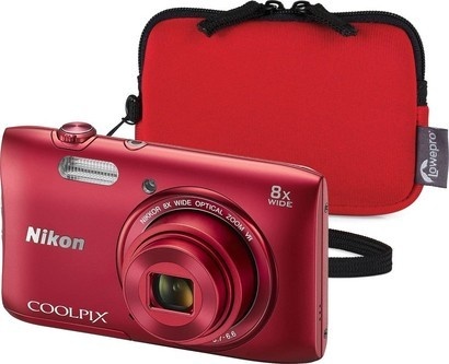 Nikon COOLPIX S3600 Red + Varia 10 Red