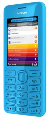 Nokia Asha 206 DS Cyan