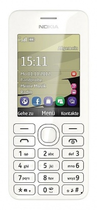 Nokia Asha 206 DS White