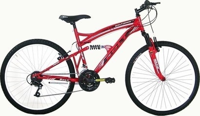 Olpran Bolt 26" celoodpružené červené