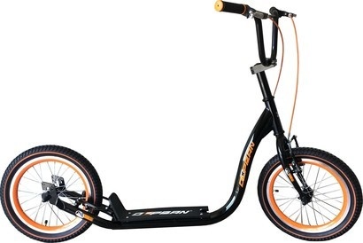 Olpran Koloběžka 16" černá/oranžová
