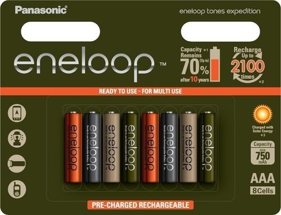 Panasonic ENELOOP HR03 AAA 4MCCE/8RE 750mAh Expedition pac