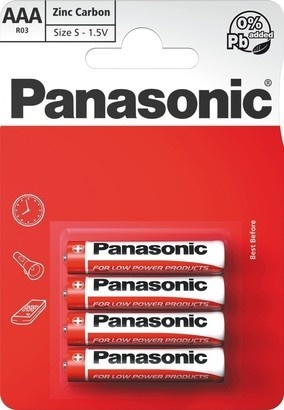 Panasonic R03 4BP AAA Red zn