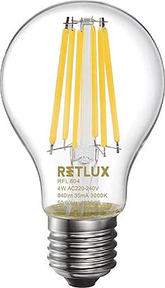 RETLUX RFL 604 Fil. A60 E27 4W WW A