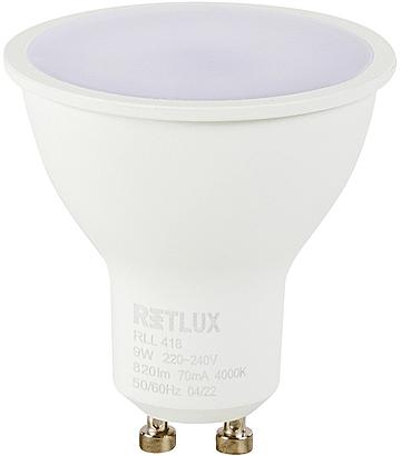 RETLUX RLL 418 GU10 bulb 9W CW