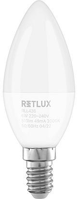 RETLUX RLL 426 C37 E14 candle 6W WW