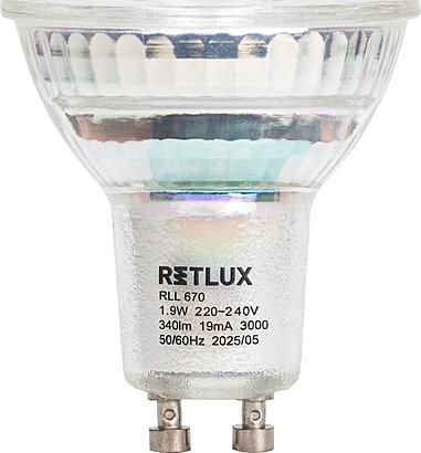 RETLUX RLL 670 GU10 bulb 1,9W WW A