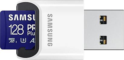 Samsung MicroSDXC 128GB PRO Plus+USB adp