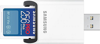 Samsung SDXC karta 256GB PRO PLUS+USB ad