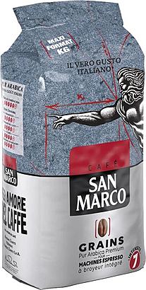 San Marco Pur Arabica Premium 1 kg zrnková