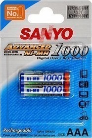 Sanyo HR 4U-2BP 1000 MAH, AAA 2 ks