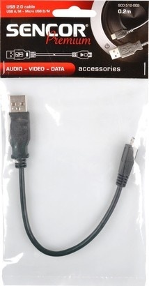 Sencor SCO 512-002 USB A/M-Micro B