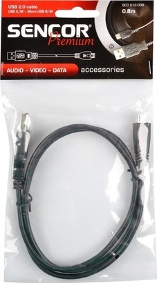 Sencor SCO 512-008 USB A/M-Micro B