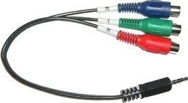 Sencor SLE YPBPR redukce minijack-3RCA 20 cm