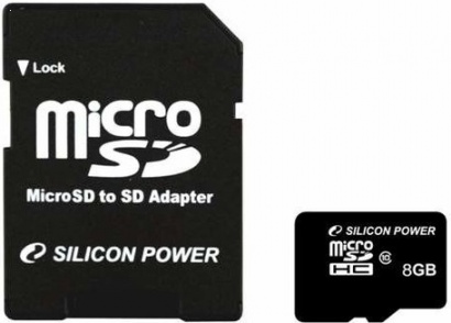 Silicon Power MicroSDHC 8GB Class 4