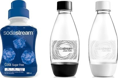 SodaStream dámské lahve + příchuť Cola SF