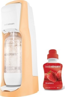 SodaStream Jet Pastel Orange + jahoda sirup