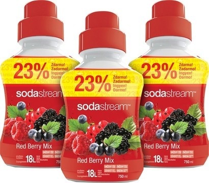 SodaStream Sirup 2+1 zdarma Red Berry velký 750ml
