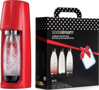 SodaStream Spirit Red + vánoční lahve