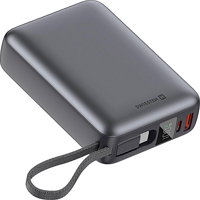 Swissten Powerbanka 20000mAh 45W silver