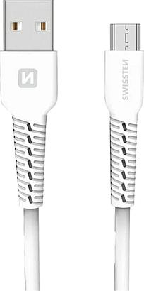 Swissten USB MICRO USB 1 m white