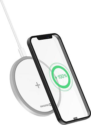 Swissten WIRELESS NABÍJEČKA 15W bílá