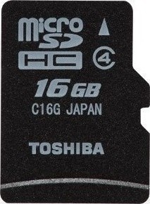 Toshiba MicroSDHC 16GB CL4 + adaptér