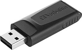 Verbatim 128GB USB Flash 2.0 SLIDER Bk