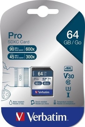 Verbatim PRO 47022 SDXC 64 GB cl10