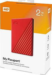 WD My Passport Portable 2TB Red
