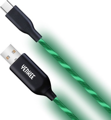Yenkee YCU 341 GN LED USB C kabel / 1m
