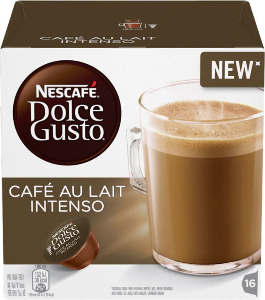 Nescafé Dolce Gusto Espresso Intenso - Lot De 5 Boîtes De 16 Capsules