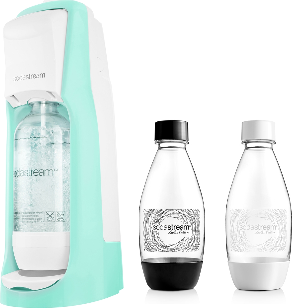 SodaStream Jet Pastel Green + Lahve Grass Spořílek.cz