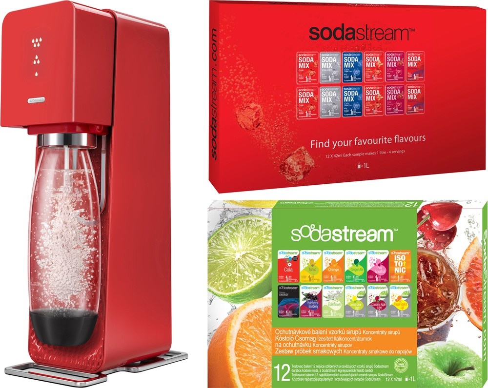 SodaStream SOURCE Red new + 2x PP12 Spořílek.cz